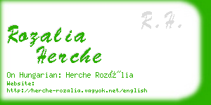 rozalia herche business card